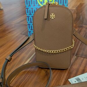 Tory Burch Emerson Saffiano Leather Scratch Resistant Crossbody + Gift Bag Nwt ❤